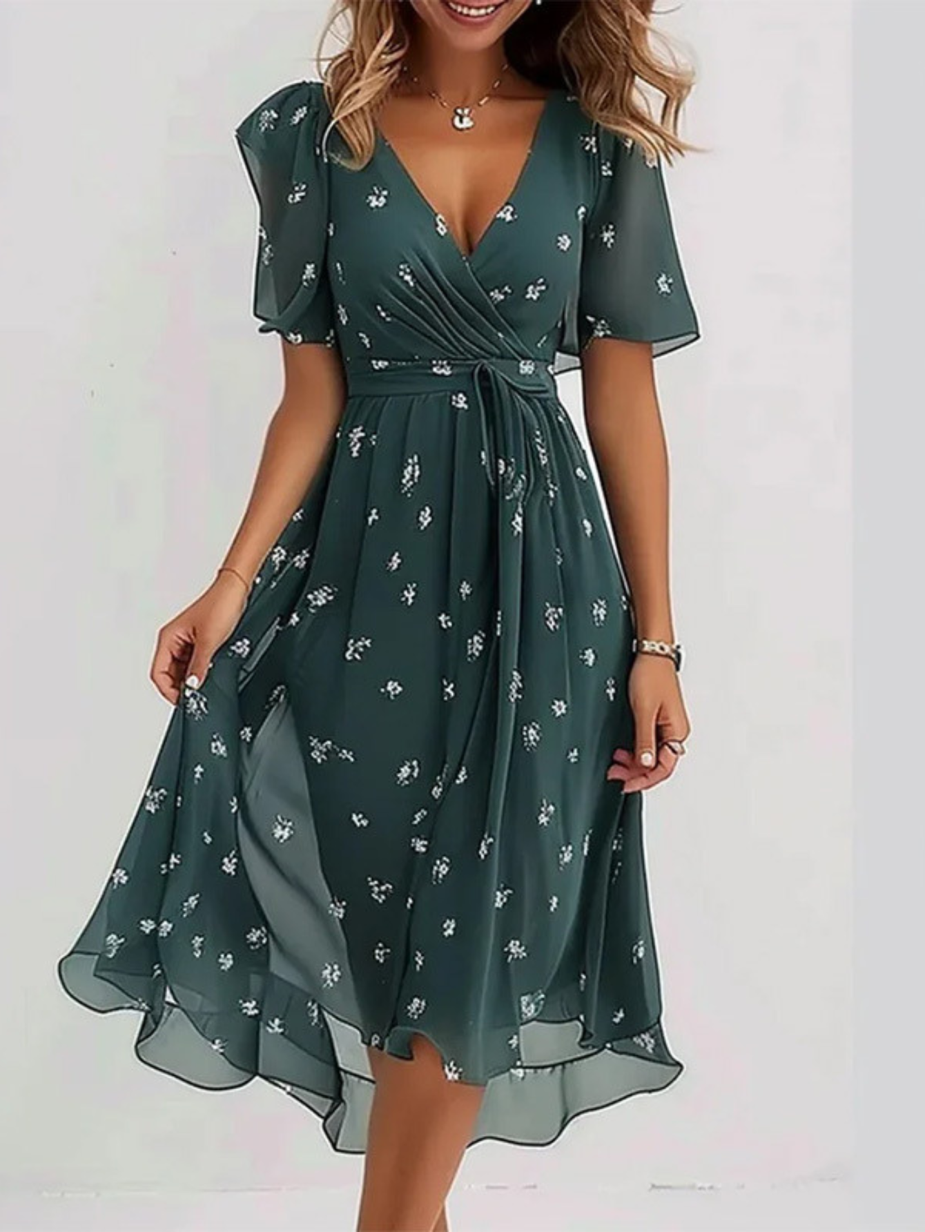 The Sable – Boho Midi Dress
