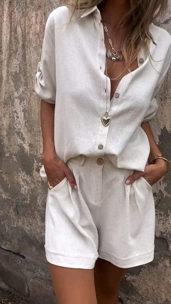 Maya | Linen Blend Two-Piece Set