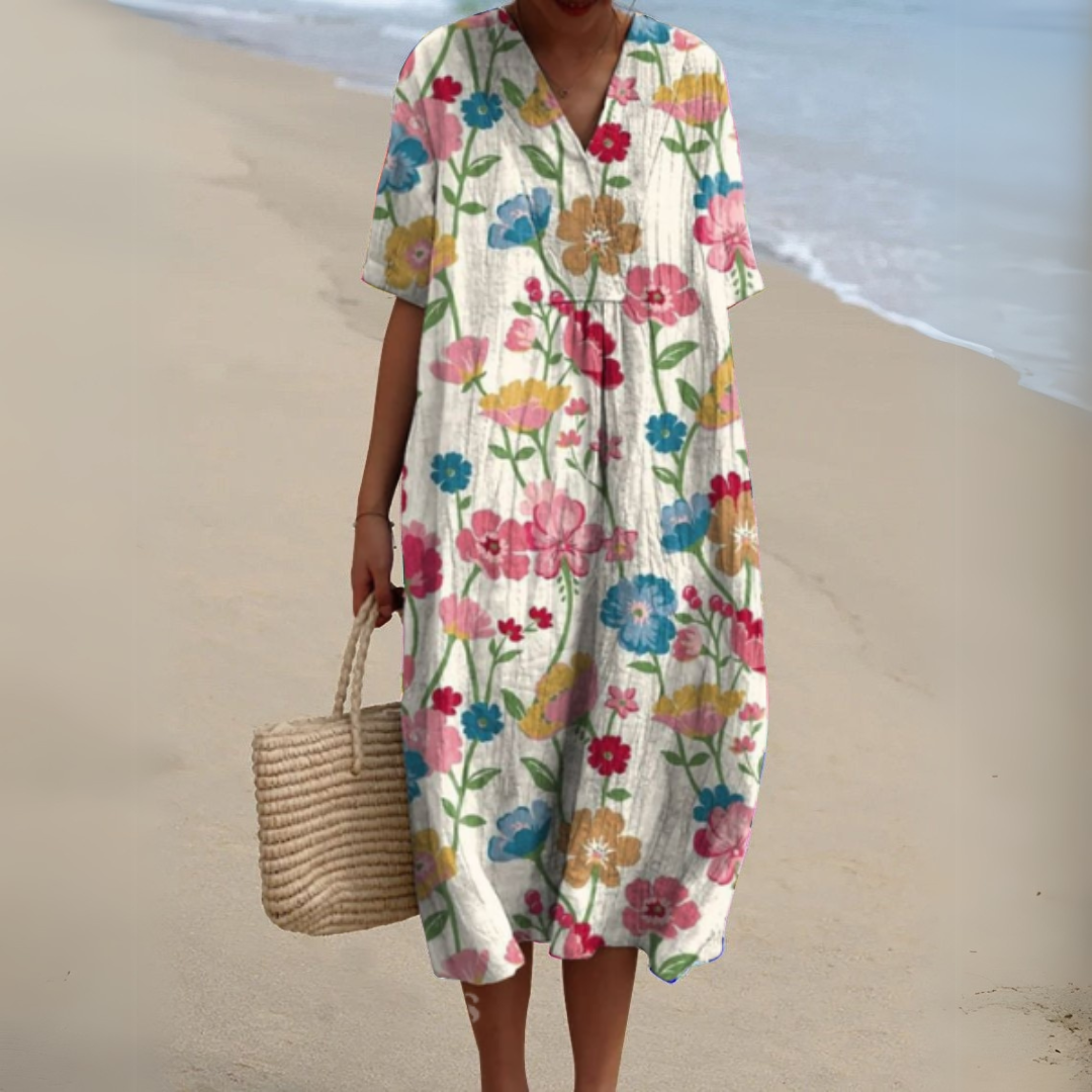 The Orla – Elegant Floral Day Dress