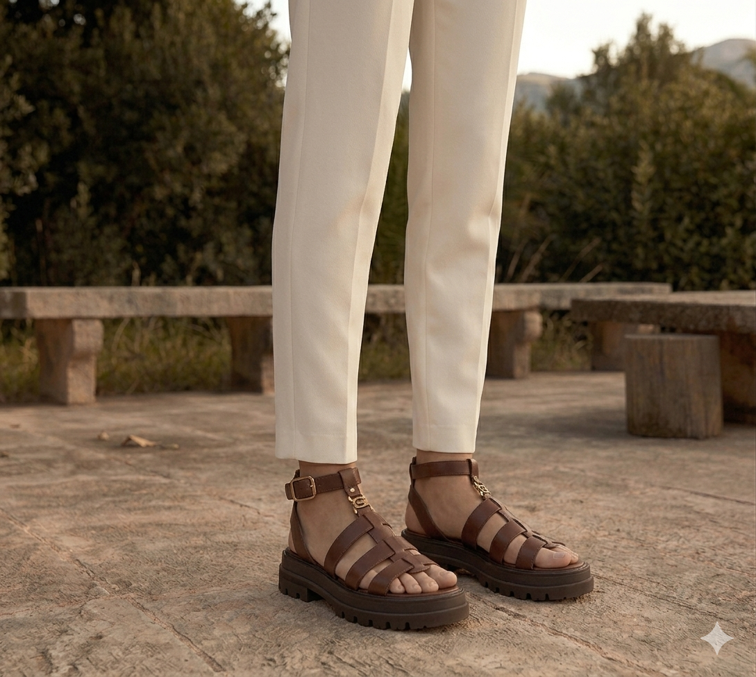 The Maya – Women's Chunky Braided Slip-On Sandals | Huna
