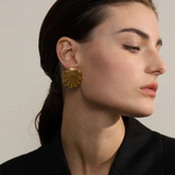 Amadi Oyster Shell Earrings – Classic & Elegant Jewelry | Huna Jewelry