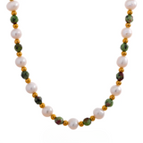 Felicity Pearl & Stone Beads Necklace – Elegant Everyday Jewelry | Huna Jewelry