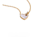 Dolly Heart Shell Pendant Necklace – Dainty & Elegant Jewelry | Huna Jewelry