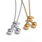 Farah Cherry Pendant Necklace – Cute, Waterproof & Everyday Jewelry | Huna Jewelry