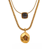 Belinda Layered Necklace – Trendy Chic Pendant Jewelry | Huna Jewelry