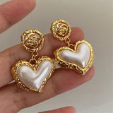 Bold Heart Earrings – Gold & Silver-Plated Stainless Steel Jewelry | Huna Jewelry