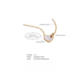 Dolly Heart Shell Pendant Necklace – Dainty & Elegant Jewelry | Huna Jewelry