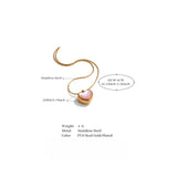 Lala Heart Pendant Necklace – Dainty Pink Romantic Jewelry | Huna Jewelry
