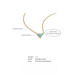 Atira Triangle Pendant Necklace – Dainty Natural Stone Jewelry | Huna Jewelry