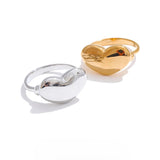 Elle Heart Ring – Smooth Polished Rust-Resistant Jewelry | Huna Jewelry