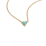 Atira Triangle Pendant Necklace – Dainty Natural Stone Jewelry | Huna Jewelry