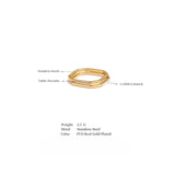 Dorothy Square Stackable Ring – Minimalist Thin Band Jewelry | Huna Jewelry