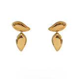 Cameron Leaf Drop Earrings – Unique Waterproof Statement Jewelry | Huna Jewelry