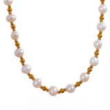 Fatima Pearl Beaded Necklace – Classic & Elegant Everyday Jewelry | Huna Jewelry