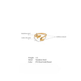 Ella Butterfly Cuff Ring – Delicate Adjustable Statement Jewelry | Huna Jewelry