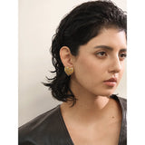 Hunter Heart Stud Earrings – Bold Design with Sparkle | Huna Jewelry
