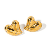 Victoria Crystal Heart Earrings – Romantic Elegance | Huna Jewelry