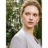 Ione Pearl Heart Drop Earrings – Elegant & Hypoallergenic Jewelry | Huna Jewelry