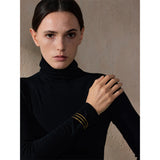 Willow Wide Cuff Bracelet – Layered Hollow Minimalist Jewelry | Huna Jewelry