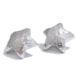 Henna Star Stud Earrings – Textured Vintage Style & Water Resistant | Huna Jewelry