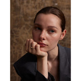 Gabriella Pearl Ring – Delicate Thin Band & Timeless Design | Huna Jewelry