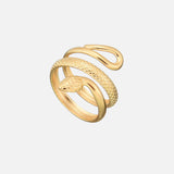 Adjustable Snake Ring - Unique Design, Hypoallergenic & Waterproof