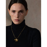 Bryony Flower Pearl Pendant Necklace – Tarnish-Free & Elegant | Huna Jewelry