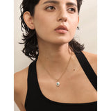 Victoria Pearl Charm Pendant Necklace – Sleek Waterproof Jewelry | Huna Jewelry