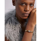 Andrea Evil Eye Zipper Bangle – Protective & Bold | Huna Jewelry