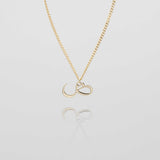 Arabic Initial Necklace – 18K Gold-Plated Custom Pendant | Huna Jewelry