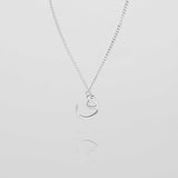 Arabic Initial Necklace – 18K Gold-Plated Custom Pendant | Huna Jewelry