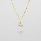 Arabic Initial Necklace – 18K Gold-Plated Custom Pendant | Huna Jewelry