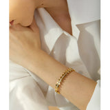 Bea Arrow Eternity Zircon Bangle – Sleek & Sparkling | Huna Jewelry