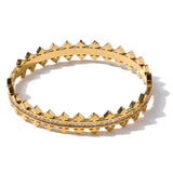 Bea Arrow Eternity Zircon Bangle – Sleek & Sparkling | Huna Jewelry