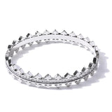 Bea Arrow Eternity Zircon Bangle – Sleek & Sparkling | Huna Jewelry