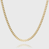 Box Chain Necklace – 18K Gold-Plated Minimalist Chain | Huna Jewelry