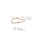 Carla Verdant Spark Tennis Bracelet – Elegant Contrast | Huna Jewelry