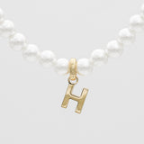 Classic Pearl Initial Bracelet – 18K Gold-Plated Personalized Jewelry | Huna Jewelry