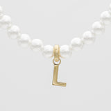 Classic Pearl Initial Bracelet – 18K Gold-Plated Personalized Jewelry | Huna Jewelry