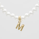 Classic Pearl Initial Bracelet – 18K Gold-Plated Personalized Jewelry | Huna Jewelry