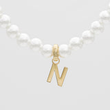 Classic Pearl Initial Bracelet – 18K Gold-Plated Personalized Jewelry | Huna Jewelry