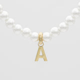 Classic Pearl Initial Bracelet – 18K Gold-Plated Personalized Jewelry | Huna Jewelry