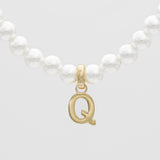 Classic Pearl Initial Bracelet – 18K Gold-Plated Personalized Jewelry | Huna Jewelry