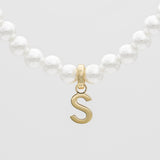 Classic Pearl Initial Bracelet – 18K Gold-Plated Personalized Jewelry | Huna Jewelry