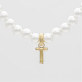 Classic Pearl Initial Bracelet – 18K Gold-Plated Personalized Jewelry | Huna Jewelry