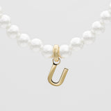 Classic Pearl Initial Bracelet – 18K Gold-Plated Personalized Jewelry | Huna Jewelry