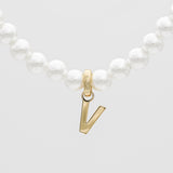 Classic Pearl Initial Bracelet – 18K Gold-Plated Personalized Jewelry | Huna Jewelry