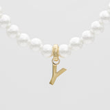 Classic Pearl Initial Bracelet – 18K Gold-Plated Personalized Jewelry | Huna Jewelry