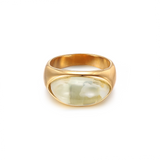 Dainty Gold-Plated Ring - Waterproof, Hypoallergenic Minimalist Jewelry for Everyday Luxury