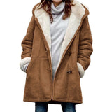 Cozy Fleece-Lined Women's Winter Jacket with Hood - Warm, Stylish, and Perfect for Cold Weather Adventures